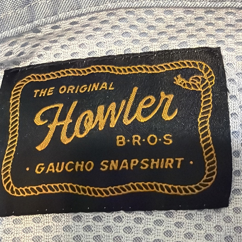 Howler Bros Mens M Gaucho Snap Shirt Pearl Western Irie Hibiscus Floral Flower - Picture 6 of 9